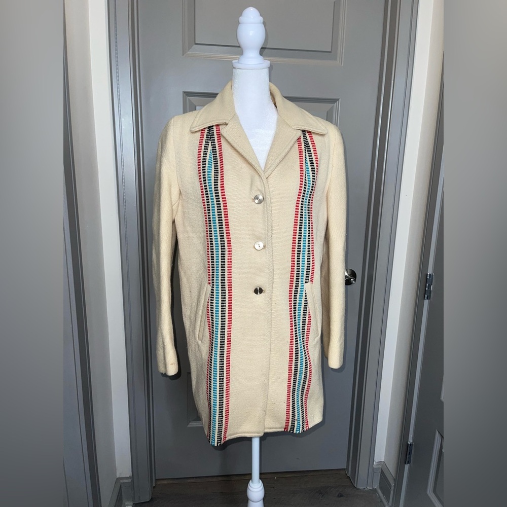 Chimayo Cloth Wool Coat – Hand Loomed – Southwest Navajo